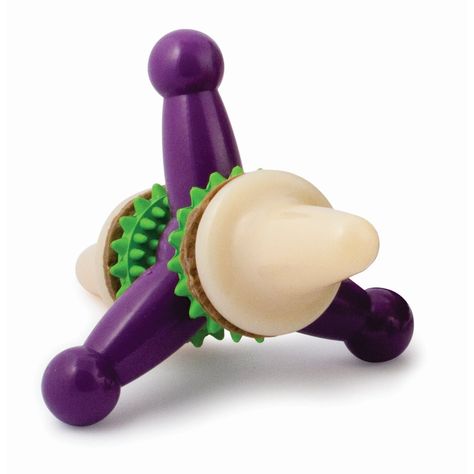 The Busy Buddy® Jack is a hands-on challenge for your pup so he can hold the toy with his paws as he chews. (Helpful when you don't have thumbs.)  Built with the toughest chewers in mind, this dog toy is made of super tough nylon and rubber. And while he’s doing all that chewing, the rubber rings and bristles help clean your dog’s teeth.  Refill this dog toy with Busy Buddy® treat ring refills for a long-lasting puzzle game that is fresh each time your dog wants to play. Your pet deserves the be Toy Jacks, Treat Dispenser, Dog Chew Toys, Animal Behavior, Chicken Flavors, Dog Chews, Cool Pets, Chew Toy, Classic Toys