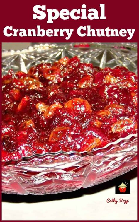 Cranberry Deserts, Cranberry Salads, Cranberry Chutney Recipe, Thanksgiving List, Ginger Chutney, Homemade Ham, Cranberry Relish, Cranberry Chutney, Cranberry Salad