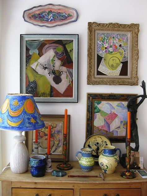 unnamed-3 Bloomsberry Group, Artists Homes, Charleston Farmhouse, Bloomsbury Style, Victoria Art, Vanessa Bell, Bloomsbury Group, Arte Folk, Charleston Homes