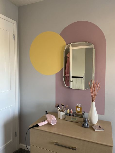 Mirror Above Dresser, Above Dresser, Wall Paint Inspiration, Bedroom Seating Area, House Redesign, Ikea Bed, Uk Homes, Decorating On A Budget, Farrow Ball