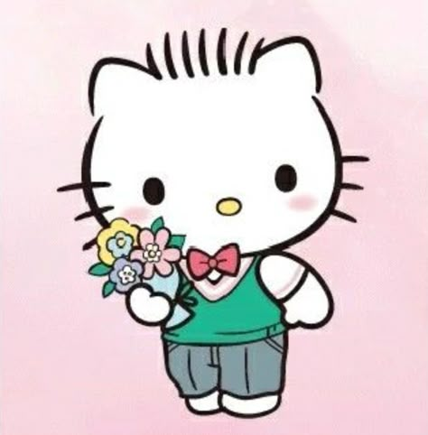 Dear Daniel Christmas Pfp Matching, Hello Kitty Daniel, Kitty And Daniel, Hello Kitty Boy, Hello Kitty And Dear Daniel, Kitty Couple, Hello Kitty Vans, Hello Kitty Dear Daniel, Dear Daniel