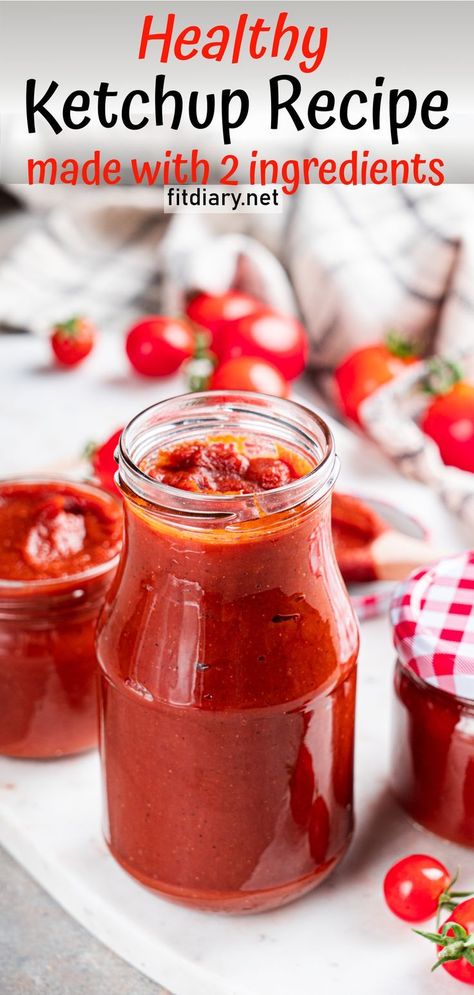 Ketchup Recipe For Canning, Apple Ketchup, Healthy Ketchup Recipe, Sour Recipes, Homemade Ketchup Recipes, Ketchup Recipe, Dry Mixes, Homemade Ketchup, Drink Inspiration