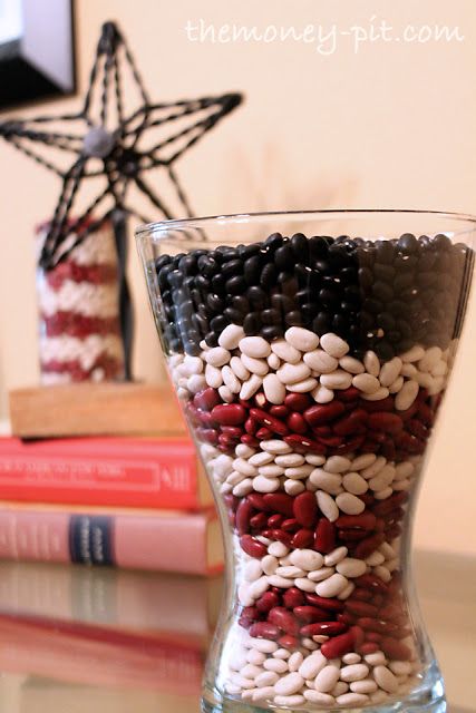 6 Patriotic Projects to Make | Positively Splendid {Crafts, Sewing, Recipes and Home Decor} White And Blue Vase, Blue Vase, Diy Home Improvement, Crafts Sewing, Red White And Blue, Glass Vase, Red White, Home Improvement, Vase