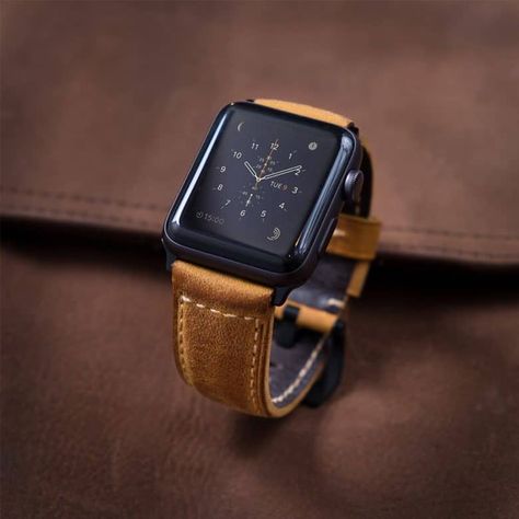 Apple Watch Bands Mens, Watch Bands Leather, Apple Watch Leather, Cool Tech Gadgets Electronics, Apple Watch 42mm, Best Leather, Gadgets Technology Awesome, Unique Bands, High End Watches