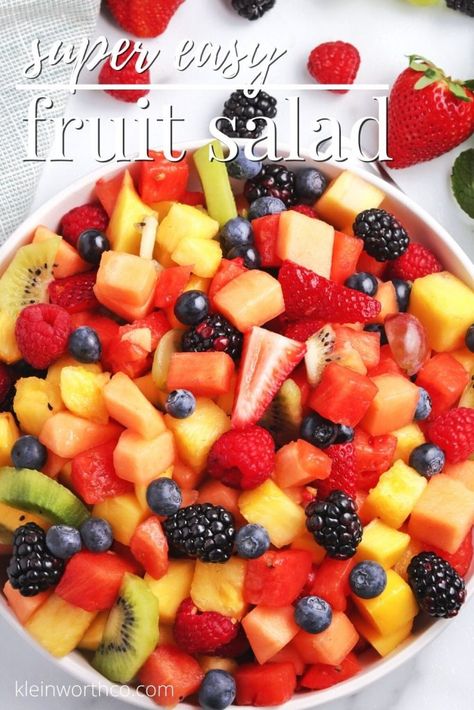 Fruit For Bbq Summer Parties, Backyard Bbq Party Food, Mixed Fruit Salad, Easy Fruit Salad, Fruit Salad Ingredients, German Potato Salad Recipe, Bbq Party Food, Easy Fruit Salad Recipes, Best Egg Salad Recipe