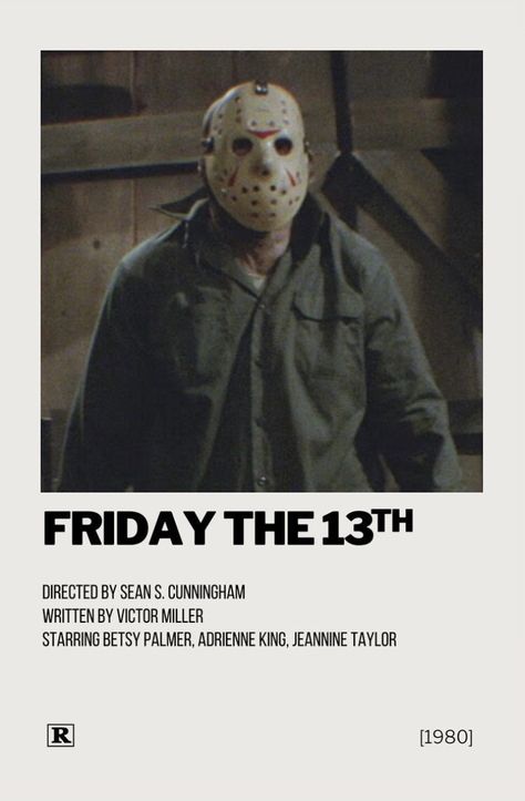 Creepy Movie Posters, Best Slasher Movies, Good Horror Movies To Watch, Movie Posters Scary, Movies To Watch Horror, Scary Movie Posters, Movie Posters Horror, Friday The 13th Movie Poster, Halloween Scary Movies