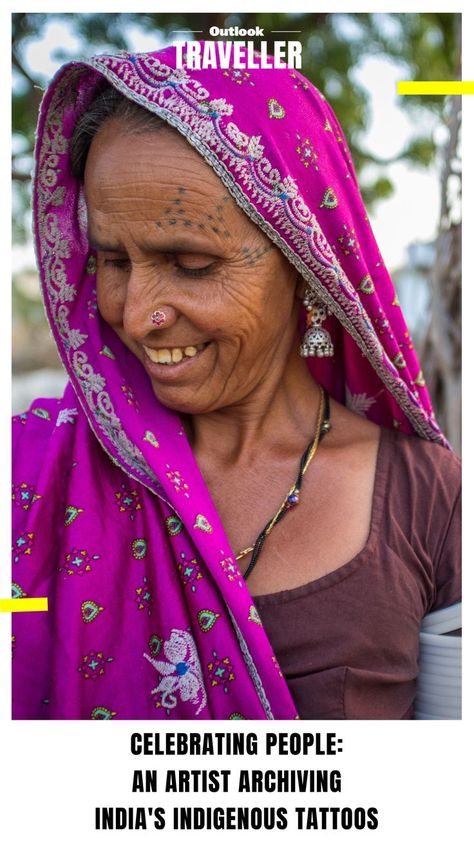 #OutlookTraveller #CelebratingIndia #TribesofIndia #Culture #Traditions #Travel Apatani Tribe, Indigenous Tattoos, Older Women With Tattoos, Overlapping Design, Watch Tattoos, Hand Poked Tattoo, Arunachal Pradesh, Simple Line Drawings, Face Tattoos