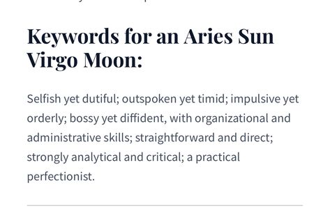 Aries Sun Virgo Moon Aries Sun, Virgo Moon, Moon, Sun