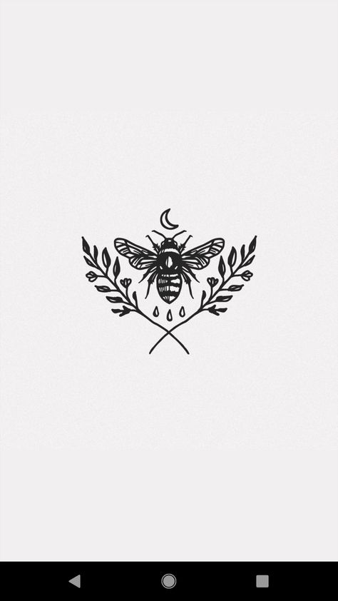 Witchy Nature Tattoo, Cicada Tattoo Design, Art Tattoo Simple, Queen Bee Tattoo Ideas, Horizontal Tattoo, Bee Tattoo Design, Queen Bee Tattoo, Wrist Tattoo Designs, Rose Drawing Tattoo