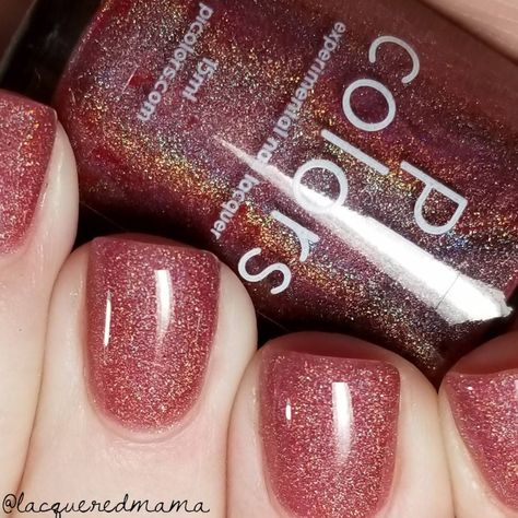 Red Holographic, Opi Colors, Polished Nails, Purple Nail Polish, Lace Nails, Holographic Nail Polish, Red Nail Polish, Red Nail, Indie Nail Polish