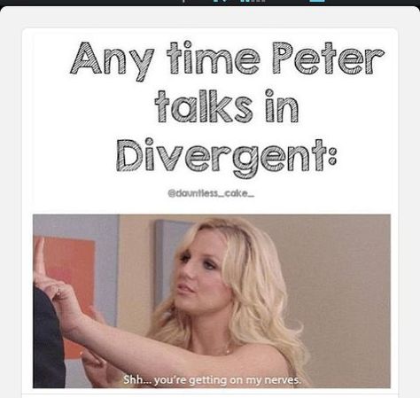 Divergent Peter meme Peter Divergent, Divergent Fanfiction, Quotes Game Of Thrones, Divergent Jokes, Divergent Memes, Insurgent Quotes, Divergent Humor, Divergent Book, Divergent Hunger Games