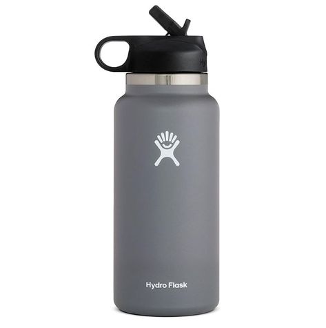 Hydro Flask 32 Oz, Hydro Flask Water Bottle, Stainless Steel Collar, Wide Mouth Water Bottle, Flask Water Bottle, Wide Mouth Bottle, Vacuum Insulated Water Bottle, Cute Water Bottles, Bottle With Straw