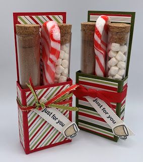 Kards by Kadie: One Last Hot Cocoa Treat Holder Packing Idea, Christmas Treats Holders, Hot Cocoa Gift, Cocoa Gift, Hot Chocolate Gift, Treat Holder, Stampin Up Christmas, 3d Christmas, Chocolate Gifts