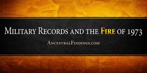 The National Personnel Records Center suffered a fire in 1973 that destroyed millions of military service records from 1916 to 1964. Here's what happened. Irish Genealogy, Genealogy Help, Free Websites, Military Records, Genealogy Resources, Genealogy Research, Family Genealogy, Military Service, Military Veterans