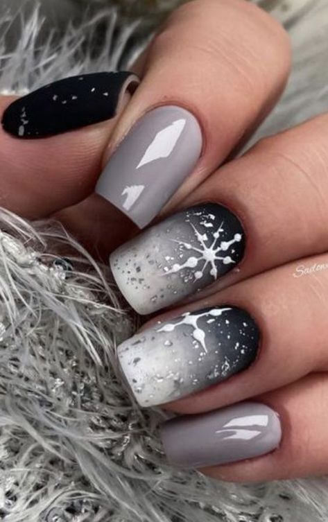 January Nail Designs, Winter Nails Gel, Nagellack Trends, Christmas Gel Nails, Thanksgiving Nails, Xmas Nails, Dipped Nails, Fancy Nails, Chic Nails