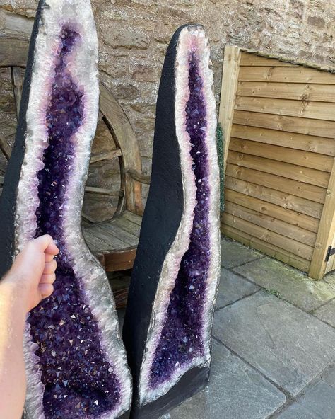 We have more HUGE / TALL amethyst geodes now listed 💜 Spectacular! Some really lovely ones 🔮😍 Some magical and truly unique fabulous pieces - take a look Here are just a few pics of new stock Delivery only takes a few days to reach you, prices to suit all budgets ☺️ Click for to see amethyst geodes👇🏻💜 https://jewelcrystals.co.uk/product-category/geodes/ The website has all prices, sizes etc so take a look Follow / like our page for regular stock updates @jewelcrystalsltd #amethys... Amethyst Cathedral, Spiritual Crystals, Reiki Crystals, Amethyst Geode, Minerals And Gemstones, Crystal Decor, Crystal Points, Amethyst Gemstone, Rocks And Crystals