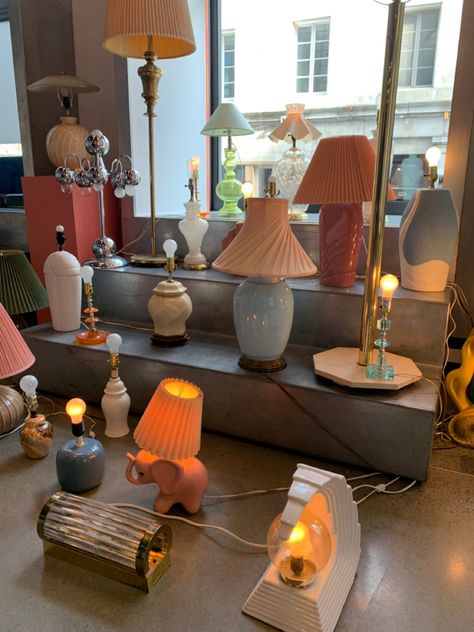 Thrifted Lamps, Eclectic Lamp, Funky Lamp, Eclectic Lamps, Funky Lamps, Vintage Floor Lamp, Cool Writing, Standing Lamp, Lounge Room