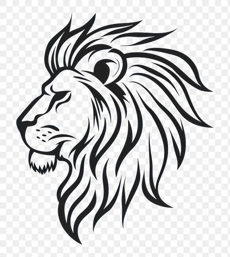 Lions Head Drawing, Lion Sketch Simple, Easy Lion Tattoo, Lion Drawing Sketches, Head Drawing Sketch, Simple Lion Drawing, Lion Line Drawing, Lion Sketches, Lion Logo Png