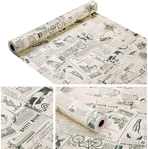 Amazon.com: Vintage Newspaper Vinyl Contact Paper Wallpaper Self Adhesive Cabinet Shelf Drawer Liner for Kitchen Bathroom Backsplash Countertop Cupboard Table Desk Wall Decor (17.7 x 117 Inches,Smooth): Home & Kitchen Countertop Cupboard, Dresser Drawer Liners, Desk Wall Decor, Vinyl Contact Paper, Countertop Shelves, Kitchen Drawer Liners, Newspaper Wallpaper, Paper Shelf, Adhesive Backsplash