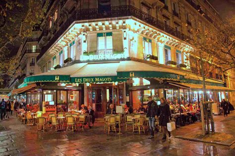 Cafe Les Deux Magots, St Germain des Pres. Les Deux Magots, St Germain Paris, Restaurant Paris, Paris Tours, Paris Cafe, St Germain, Visit Paris, Cool Cafe, Paris Street