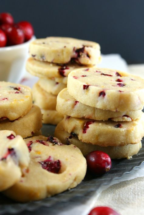 Authentic Suburban Gourmet: Cranberry and Orange Shortbread Cookies | Great Food Blogger Cookie Swap 2014 Cookies Cranberry, Orange Shortbread Cookies, Cranberry Shortbread Cookies, Cranberry Shortbread, Orange Shortbread, Cranberry Orange Shortbread Cookies, Fresh Cranberry, Orange Cookies, Buttery Shortbread