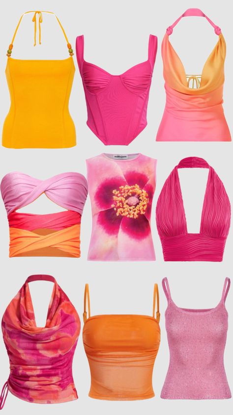 Pink and orange 🍊 🌺 Beach Theme Birthday, Going Out Outfits, Dream Wardrobe, Holiday Outfits, Fitness Inspo, Pink And Orange, Going Out, Fashion Inspo, Cute Outfits