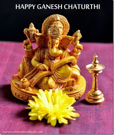 Wishing u all a very happy Ganesh chaturthi celebration :) Please click on the picture to see the collection of Ganesh chaturthi recipes ! Lord Ganesha Wishes, Ganesha Chaturthi Wishes, Ganesh Chaturthi Messages, Ganesh Chaturthi Celebration, Malpua Recipe, Vinayagar Chaturthi, Ganesh Chaturthi Wishes, Happy Ganesh Chaturthi Wishes, Congratulations Wishes