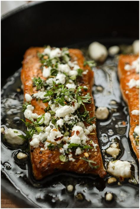 Goat Cheese Stuffed Salmon, Salmon And Goat Cheese Recipe, Goat Cheese Salmon Recipe, Salmon With Goat Cheese, Unique Salmon Recipes, Goat Cheese Salmon, Salmon And Goat Cheese, Summer Salmon Recipe, Salmon Goat Cheese