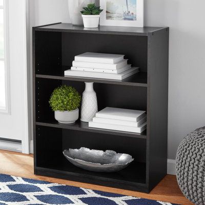 Pallet Deck Diy, Black Bookshelf, 3 Shelf Bookcase, Small Bookshelf, Furniture Bookshelves, Shelf Bookcase, Bookshelves Kids, Wood Bookcase, Home Office Organization