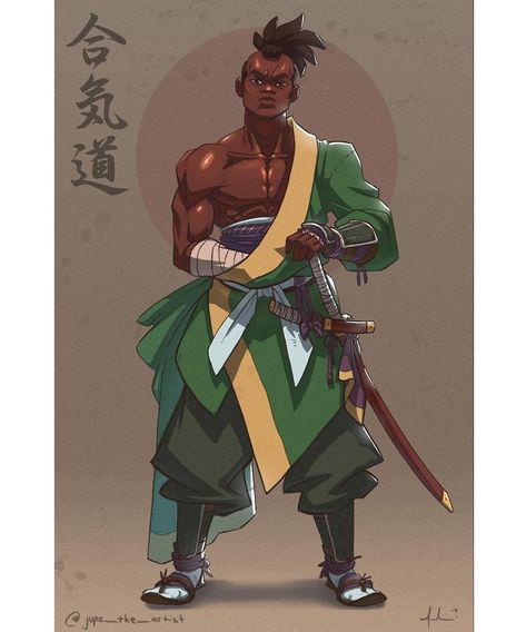 Joshua Upshaw on Instagram: “My interpretation of Yasuke. Anime style 👊🏾👊🏾👊🏾 . . . . #artists #igers #artist #art #illustration #digital #samurai #black #blackart…” African Samurai, Black Samurai, Afro Samurai, History Facts Interesting, Black Comics, Black Cartoon Characters, Samurai Art, Black Anime Characters, Black Artwork