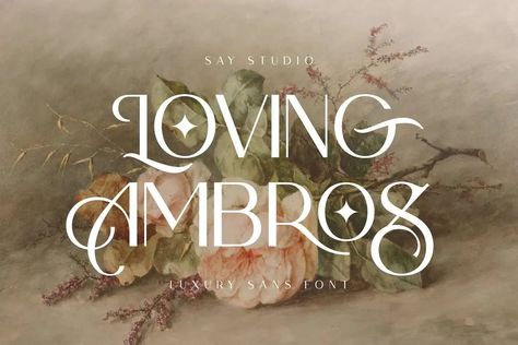 Loving Ambros Font - Dafont Free Website Aesthetic, Beautiful Serif Fonts, Typographie Logo, Typographie Inspiration, Classic Calligraphy, Minimalist Font, Luxury Font, Desain Buklet, Modern Logos