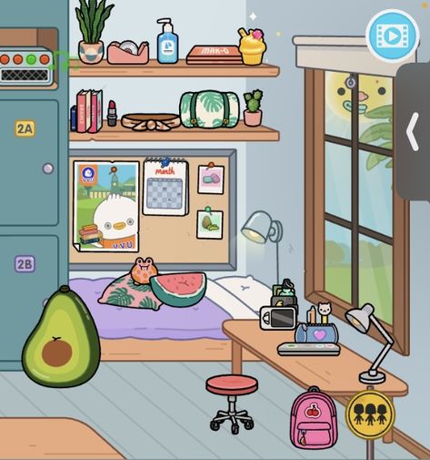 Dorm Room Ideas Toca Boca, Toca Boca University Dorm Ideas, Toca Boca Dorm Ideas, University Room, University Rooms, Toca Ideas, Toka Boka, University Dorms, Free House Design