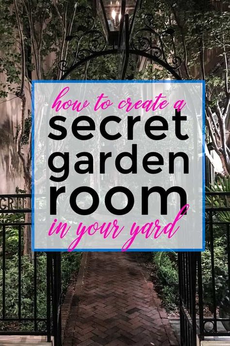 Secret Garden Design Ideas: How To Create Your Own Secret Garden - Gardening @ From House To Home Secret Garden Room, Soccer Instagram, Secret Garden Design, Secret Garden Ideas, Charleston Gardens, Funny Vine, Backyard Shade, Backyard Plan, Wrought Iron Gate