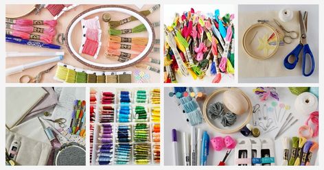 Hand Embroidery Supplies, Tools & Materials Embroidery Tools, Stitch Shop, Dmc Embroidery Floss, Embroidery Materials, Seed Stitch, Embroidery Supplies, Embroidery Patterns Free, Hand Embroidery Art, Embroidery Needles