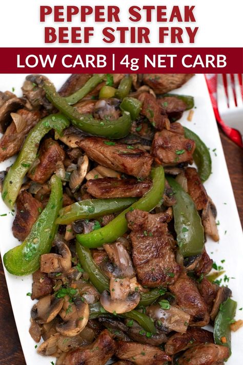 Low Carb Beef Stir Fry, Keto Pepper Steak, Peper Steak, Stir Fry Low Carb, Keto Beef Recipes, Boiled Egg Diet Plan, Beef Stir Fry, Recetas Keto, Pepper Steak