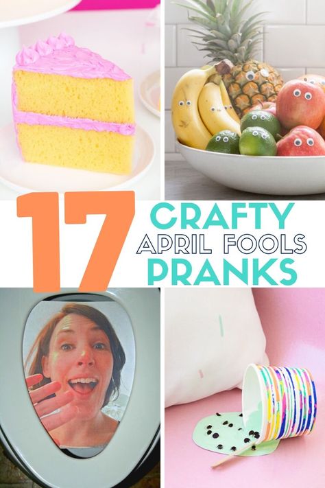 20 hilarious crafty pranks for April Fool's Day. These safe April fools jokes are innocent and will have the whole family laughing. #thecraftyblogstalker #aprilfools #aprilfoolsday #innocentpranks #fun #funny April Fools Arts And Crafts, April Fools Day Pranks, Crafts For Spring, Family Laughing, April Fools Joke, April Fools Pranks, Most Pinned, April Fool's Day, Fools Day