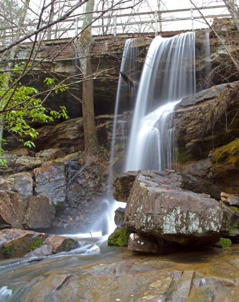 3. Indian Falls - Fort Payne Alabama Hiking, Stone Bridges, Alabama Vacation, Southern Travel, Alabama Travel, Hiding In Plain Sight, Southern Culture, Waterfall Hikes, Water Falls