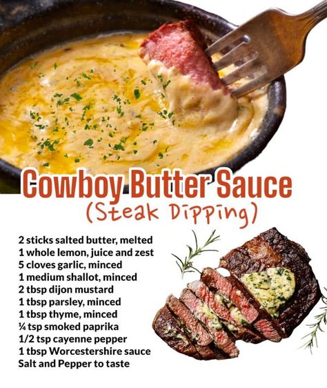 Recipe Journal Cowboy Butter Sauce, Cowboy Butter Recipe, Tasty Food Recipes, Cowboy Butter, Holiday Leftovers, Homemade Sauce Recipes, Recipe Journal, Homemade Sauce, Butter Sauce