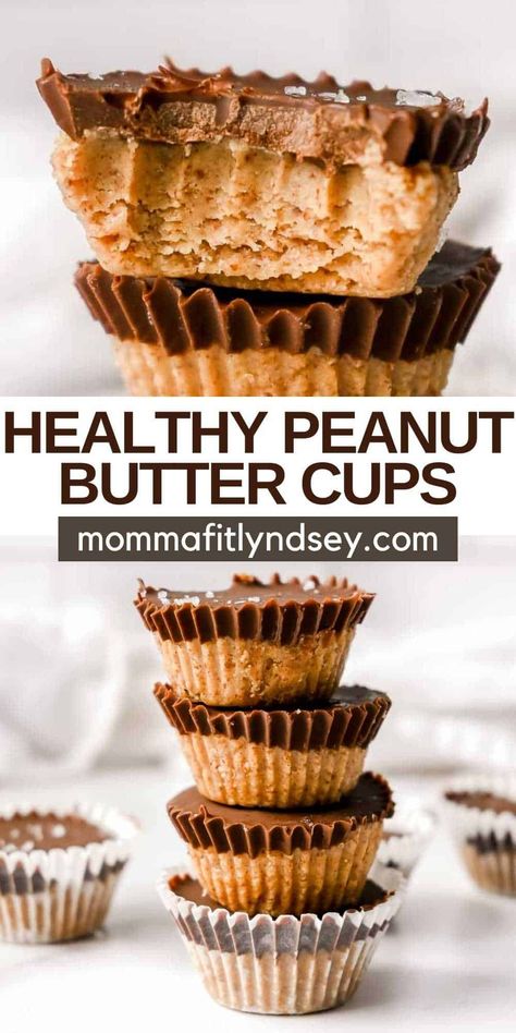 Organic Sweets, Healthy Peanut Butter Cups, Homemade Peanut Butter Cups, Dessert Alternatives, Healthy Candy, Healthy Food Facts, Homemade Peanut Butter, Healthy Peanut Butter, Healthy Sweets Recipes