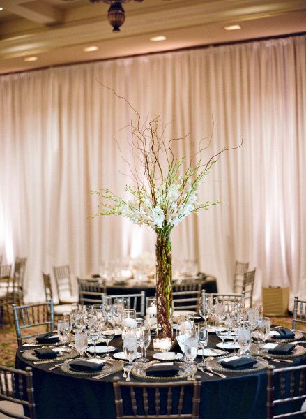 Centerpieces Wedding Centerpieces Elegant, Elegant Wedding Centerpiece, Curly Willow, Wedding Party Planning, Simple Centerpieces, Tall Centerpieces, Tall Flowers, Wedding Centerpieces Diy, Breathtaking Wedding