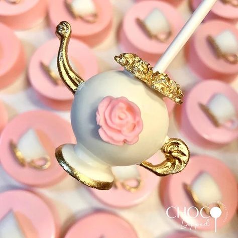 Tea Pot Cake, Flower Cake Pops, Cake Pops Ideas, Wicked Party, Bridgerton Party, Cake Pop Displays, Teapot Cake, Pot Cakes, Tea Party Cake