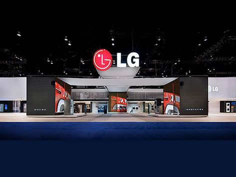 Tradeshow : LG KBIS on Behance Lg Gallery Stand, Led Booth Design, Interior Design Presentation Layout, Gaming Booth Exhibition, Lg Display, Exhibition Booth Design Neon, Tech Exhibition Booth, Goa India, Lg Electronics