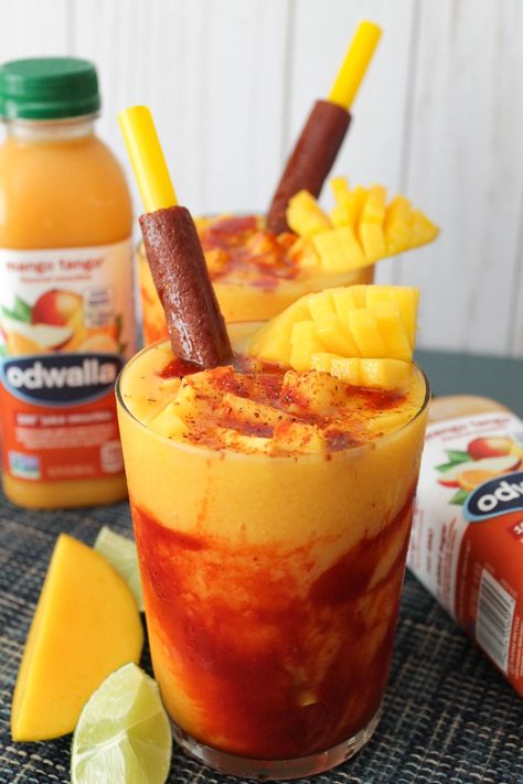 [Ad] Feed your senses with this step-by-step recipe on how to make a Mangonada with Odwalla® Mango Tango® #MyOdwalla #CollectiveBias Mexican Smoothie, Mangonada Smoothie, Mango Nada, Mangonada Recipe, Mexican Drink Recipes, Drink Recipes Alcoholic, Taco Bell Quesadilla, Mango Drinks, Mango Tango