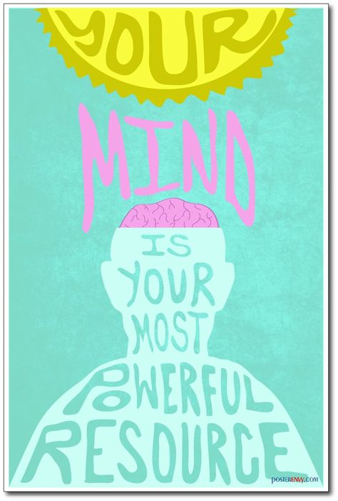 Motivational School Posters, Mindfulness Poster, How To Relax Your Mind, Think Poster, Classroom Motivational Posters, Reading Poster, How To Relax Yourself, Classroom Motivation, Master Your Mind