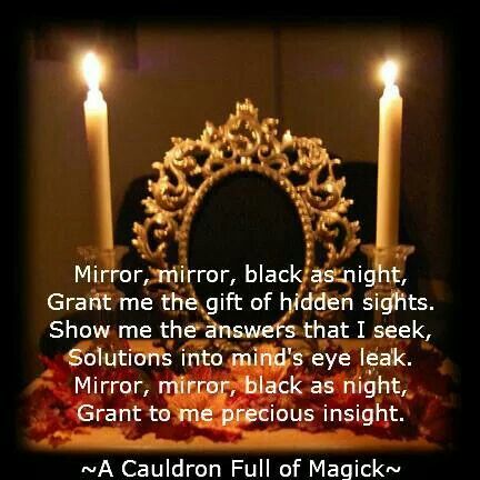 Mirror mirror Spell Magic, Scrying Mirror, Witch Board, Wiccan Witch, Magick Spells, Candle Magick, Wiccan Spell Book, Witch Spell Book, Quotes About Success