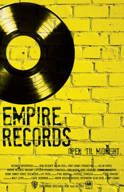 Empire Records Empire Records Poster, Empire Records Wallpaper, Empire Records Aesthetic, Empire Records Movie, Records Aesthetic, Rex Manning Day, Rory Cochrane, Basement Movie Room, 1990s Movies