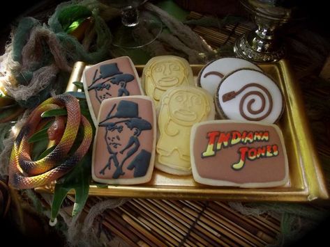 Indiana Jones Adventure Party  | CatchMyParty.com Indiana Jones Cupcakes, Indiana Jones Birthday Party, Indian Jones, Indiana Jones Party, Skull Cupcakes, Lego Indiana Jones, Indiana Jones Adventure, Geek Food, Adventure Party