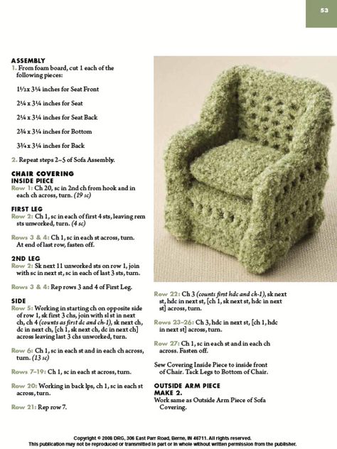 Crochet Furniture, Free Barbie, Barbie Knitting Patterns, Crochet Barbie, Doll Clothes Patterns Free, Crochet Doll Dress, Crochet Barbie Clothes, American Girl Doll Patterns, Doll House Crafts