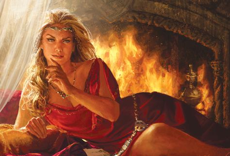 Cercei Lannister, Lannister Art, Game Of Thrones Cersei, Cersei And Jaime, Fire Fans, Science Fiction Illustration, Asoiaf Art, Jaime Lannister, Cersei Lannister