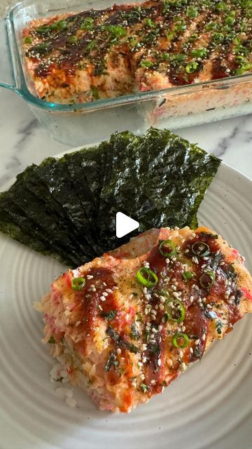 RoseAustinCooks on Instagram: "Took some time away from my kitchen during the summer break to really embrace each moment with my kiddos, but now that my kids are back in school it’s time to start cooking again and creating more content for you all 😊. First recipe is this quick and delicious Salmon Sushi Bake. So it’s basically a sushi bake BUT with salmon…cuz you know, PROTEIN🙌🏼. I also added some shredded kamaboko which worked out so well. My kids and hubby inhaled this!! Give it a try and let me know what you think ❤️

Type SALMON in the comment section and I’ll DM you the complete recipe video. 

#salmonsushibake #easyrecipes #onogrinds #sushibake #roseaustincooks #hawaiifoodie #seafood #seafoodrecipe #salmonrecipe #quickandeasyfood" Baked Sushi Recipe, Salmon Sushi Bake, Ono Kine Recipes, Sushi Bake, Date Night Recipes, Salmon Sushi, Sushi Recipes, Recipe Video, Summer Break